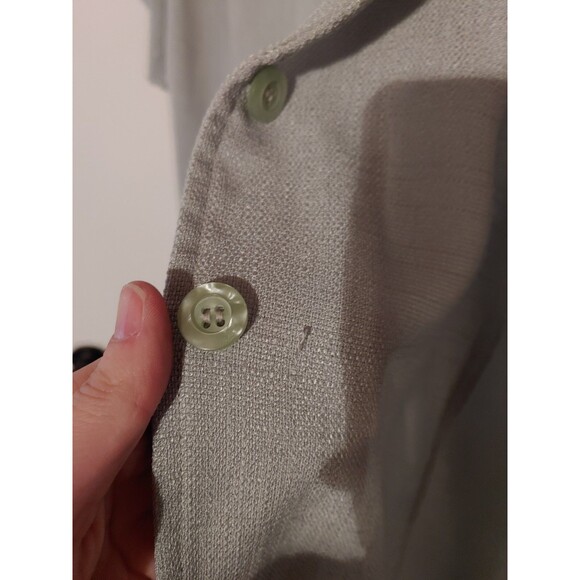 Jaclyn Smith Sage Green Button Up Blouse Top Size Large - Picture 6 of 9